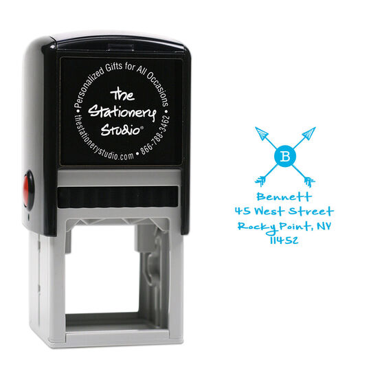 Crossed Arrows Self-Inking Stamp